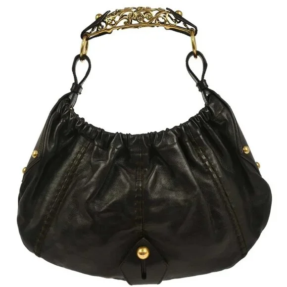 Yves Saint Laurent Dark Brown Medium Mombasa Handbag - Picture 1 of 10